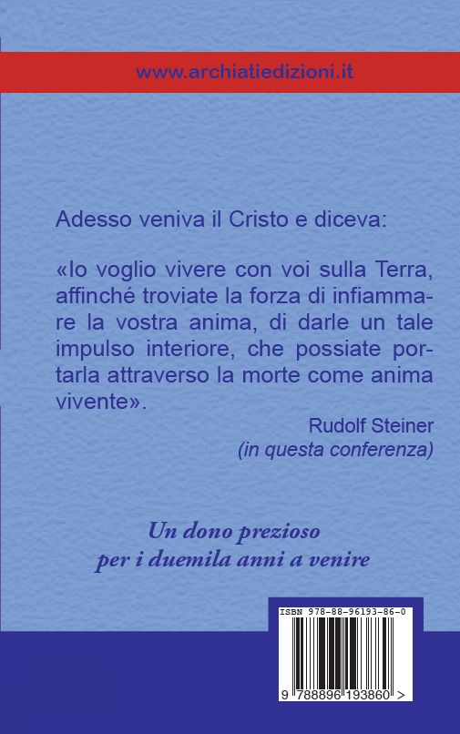 Duemila anni fa (Rudolf Steiner) retro copertina